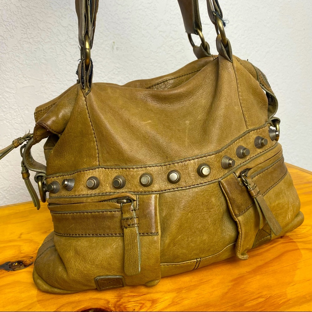 MARC BY MARC JACOBS Army Green Leather Hangbag